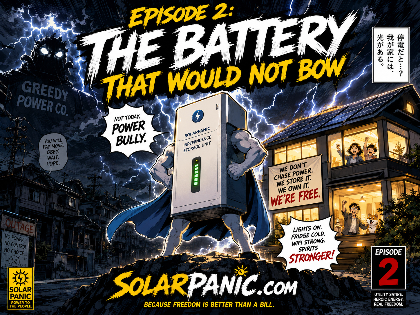 Episode 2 The Battery That Would Not Bow manga poster