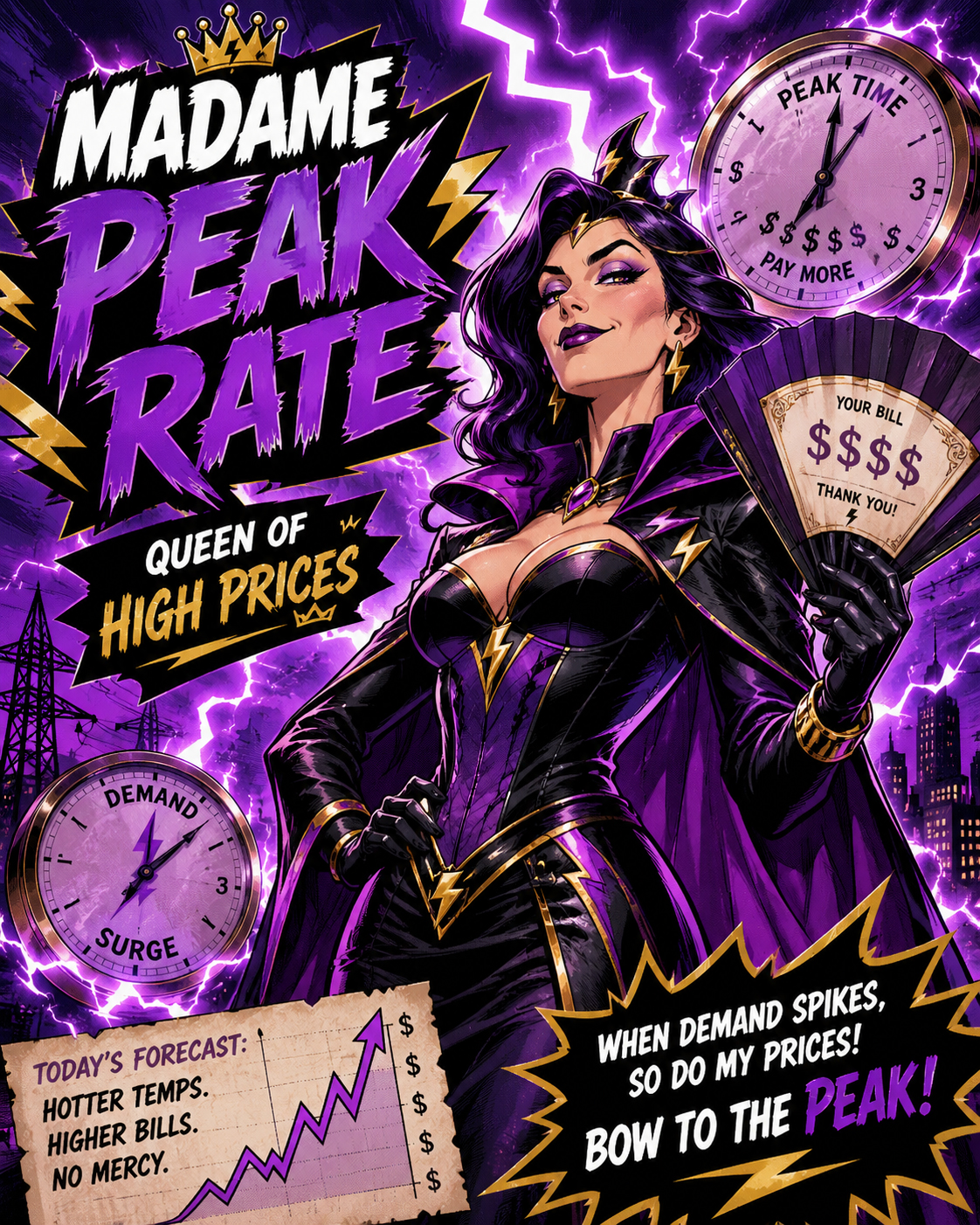 Madame Peak Rate fictional villain character