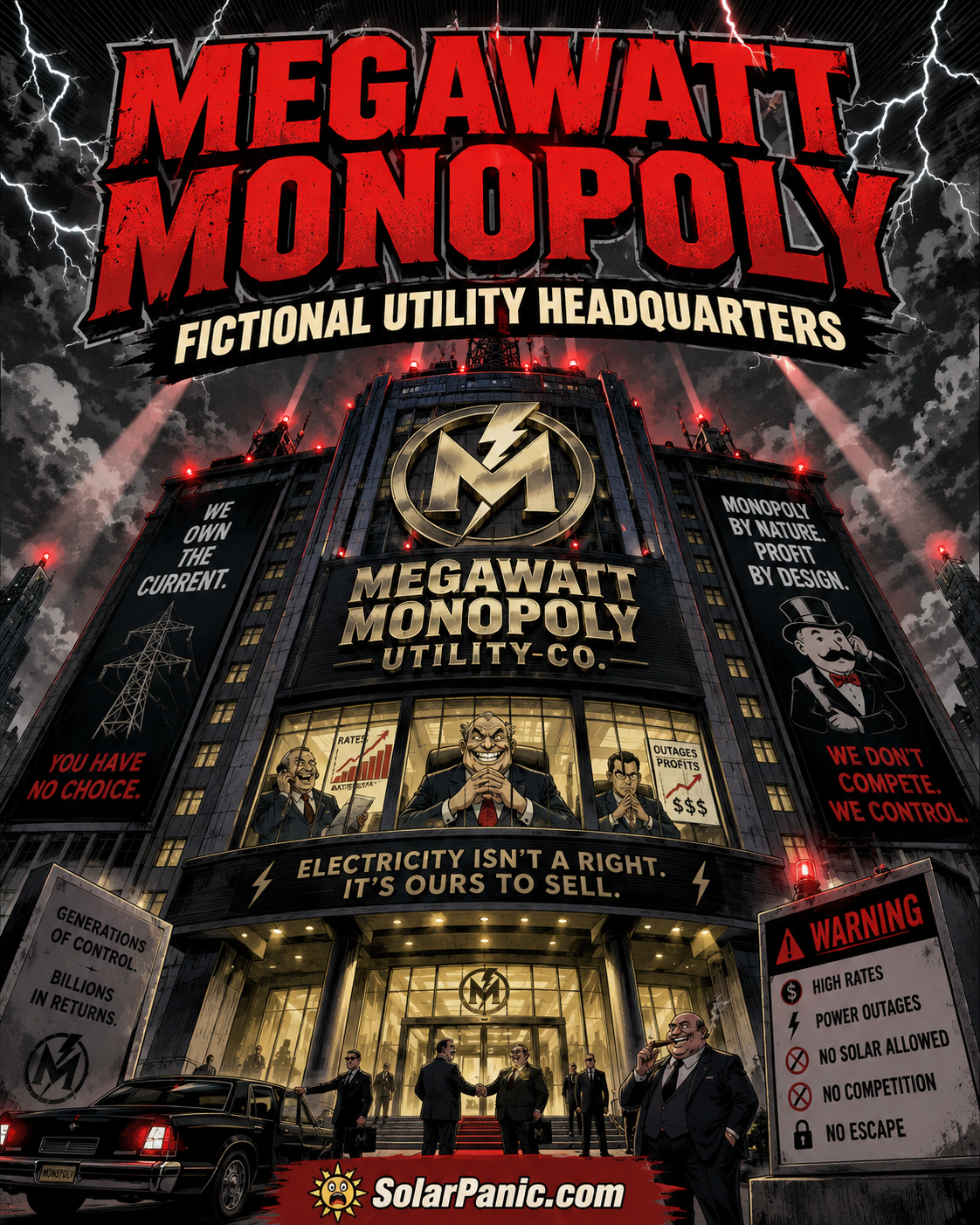 MegaWatt Monopoly fictional utility headquarters